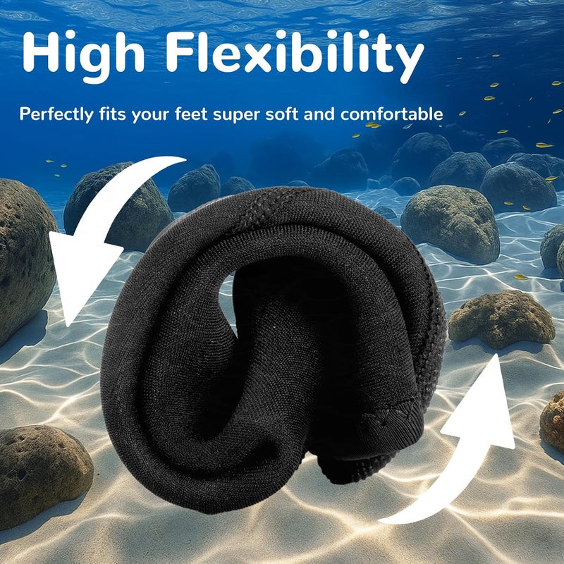 Yakevo 3mm Beach Water Socks for Toddler, Kids Sand Proof Aqua Socks for Beach Sports, Swimming, Diving, Surfing & Water Activities - Image 5